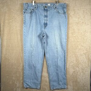 Vintage Levis‎ 540 Relaxed Fit Jeans Mens Brown Tag 44x30 Light Wash USA Made